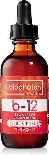 Biophoton Health Mezcla de metilo bioactiva de vitamina B12, gotas líquidas sublinguales B12, veganas y sin OMG, sin glicerina orgánica ni azúcar (2