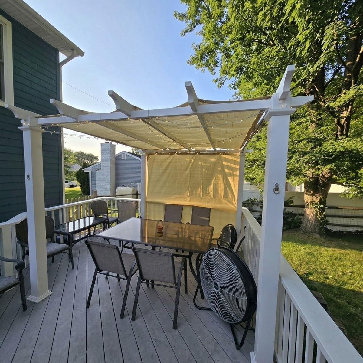 90% Sun ewith przelotki, plandeka siatkowa do ogrodu PeraGarden Vetables (16' x 20' 5x6m)