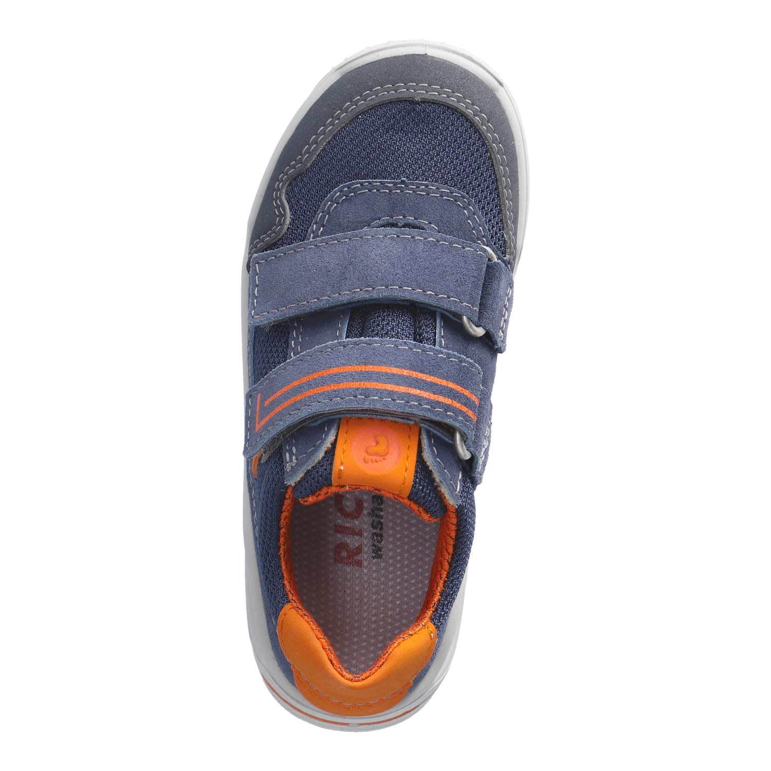 RICOSTA Jungen Kletthalbschuhe Rider, Kinder Halbschuhe, Weite: WEIT, lose Einlage, Klettschuhe, Sneaker, Klettverschluss, Reef/Ozean (140), 32 EU