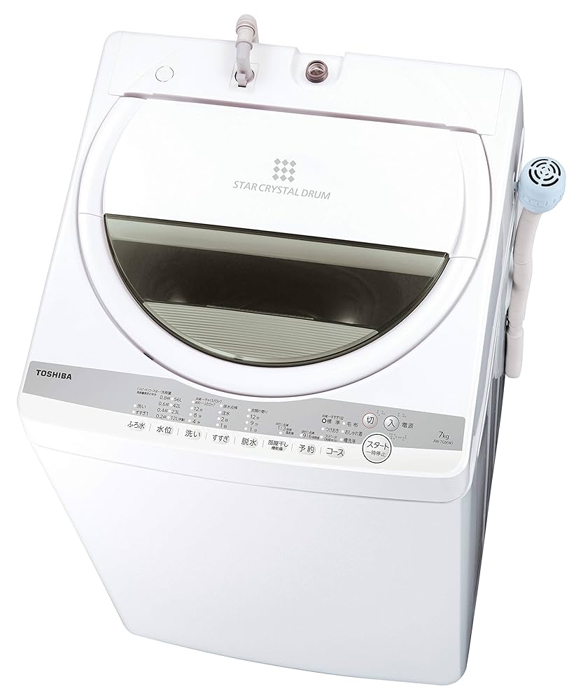【送料込み】TOSHIBA 洗濯機 7kg 2023年製 Amazon | 東芝 洗濯機 7.0kg 浸透パワフル洗浄 AW-7G9-W グラン
