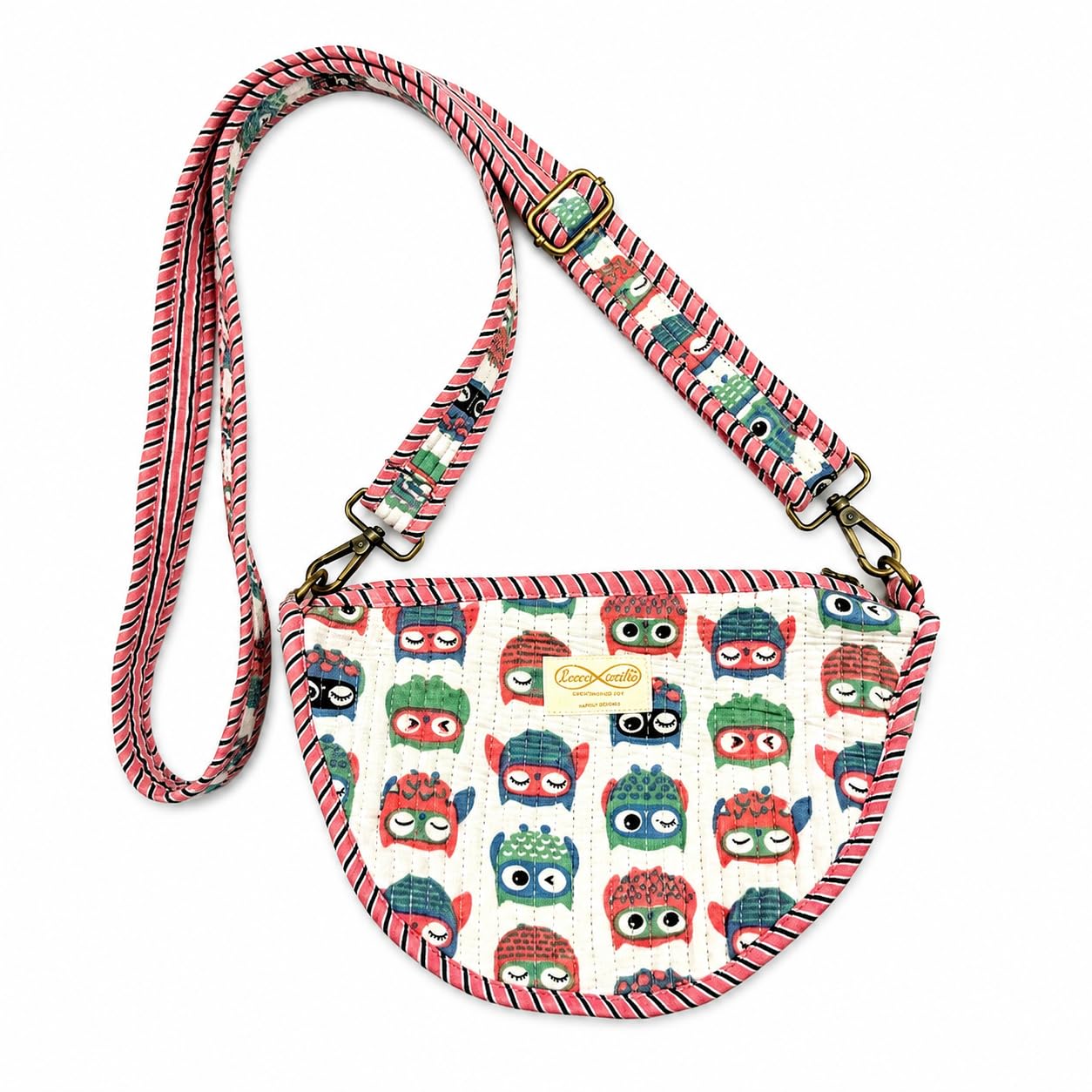Quilted Cotton Tote Bag for Women with Shoulder Strap-picture-33