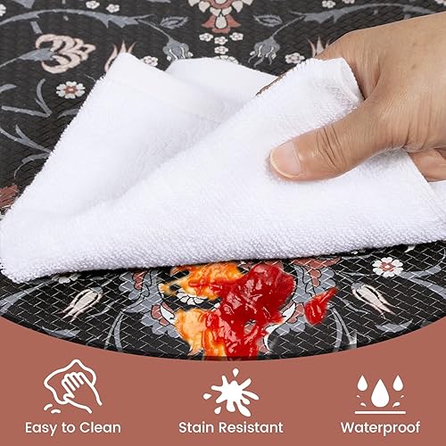 Miniatura 4 de Alfombrillas de cocina antifatiga para el piso, 2 piezas, alfombras de cocina lavables y antifatiga, alfombras de cocina antideslizantes, juego de