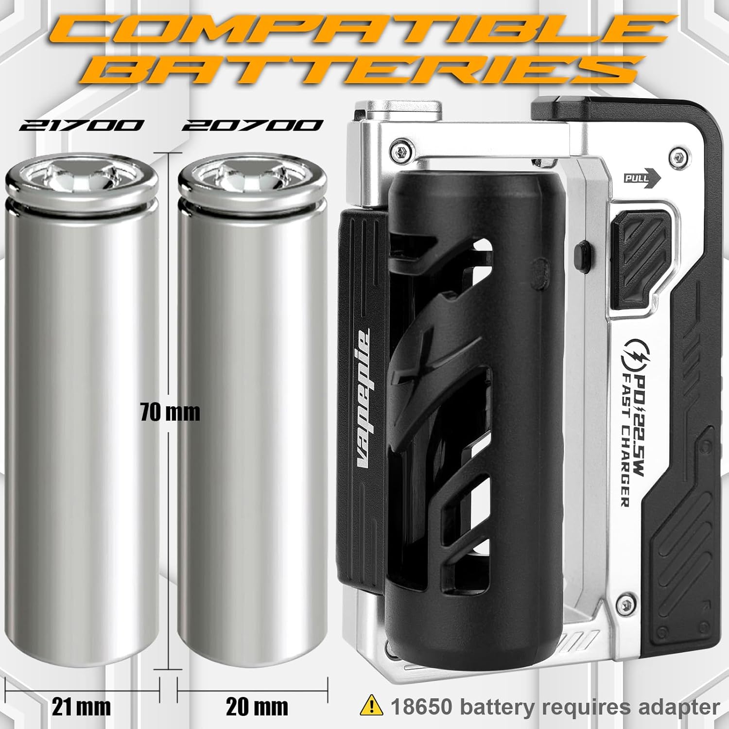 20700 21700 Battery Charger, Battery Charger 21700 20700 Charger for Rechargeable Battery