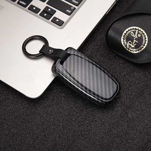 Miniatura 3 de Beerte Funda para llavero para Audi A3, A4, A5, A6, A7, A8, S5, Q3, Q5, Q7, TT, carcasa de llave de 3 botones sin llave, control remoto, funda