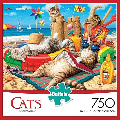 Buffalo Games - Beachcombers - Rompecabezas de 750 piezas multicolor 24 pulgadas de largo x 18 pulgadas de ancho Buffalo Games - Beachcombers - Rompecabezas de 750 piezas multicolor 24 pulgadas de largo x 18 pulgadas de ancho