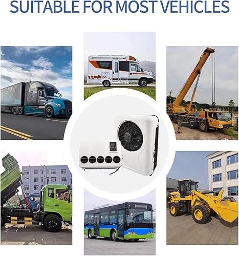 Miniatura 7 de Aire acondicionado dividido universal Nueva energía eléctrica automotriz AC unidad 12V 6600 BTU para camiones, semircamiones, RV, furgoneta