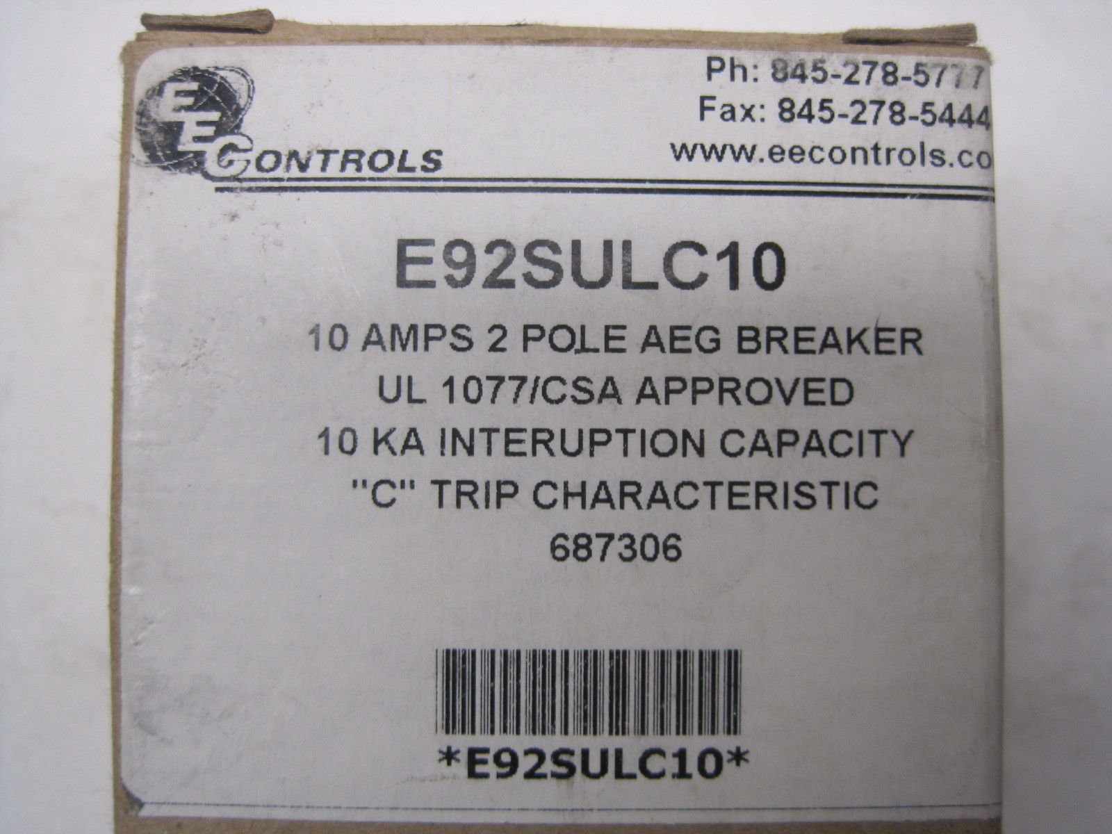 EEC Controls E92SULC10 AEG Breaker