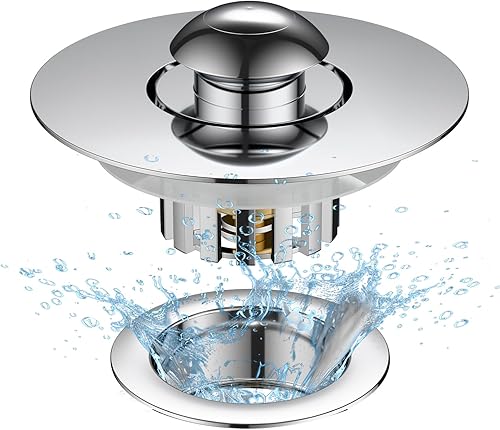 Vista 8 de Juego de 2 coladores de cocina, de silicona flexible, de buen agarre, para fregadero de cocina, atrapa desechos de alimentos y evita obstrucciones