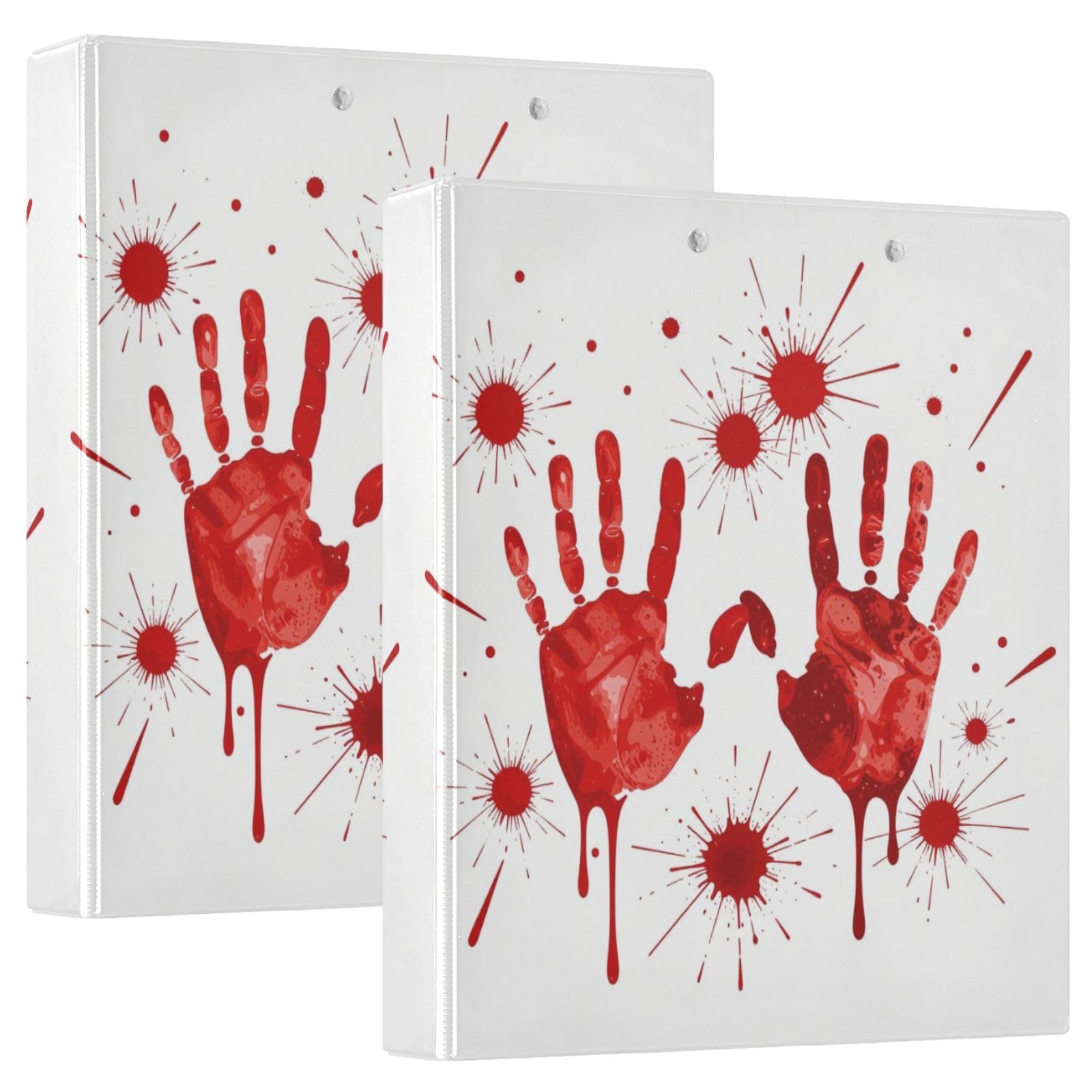 Raccoglitore a 3 anelli con portablocco Chemise D'halloween Sanglante