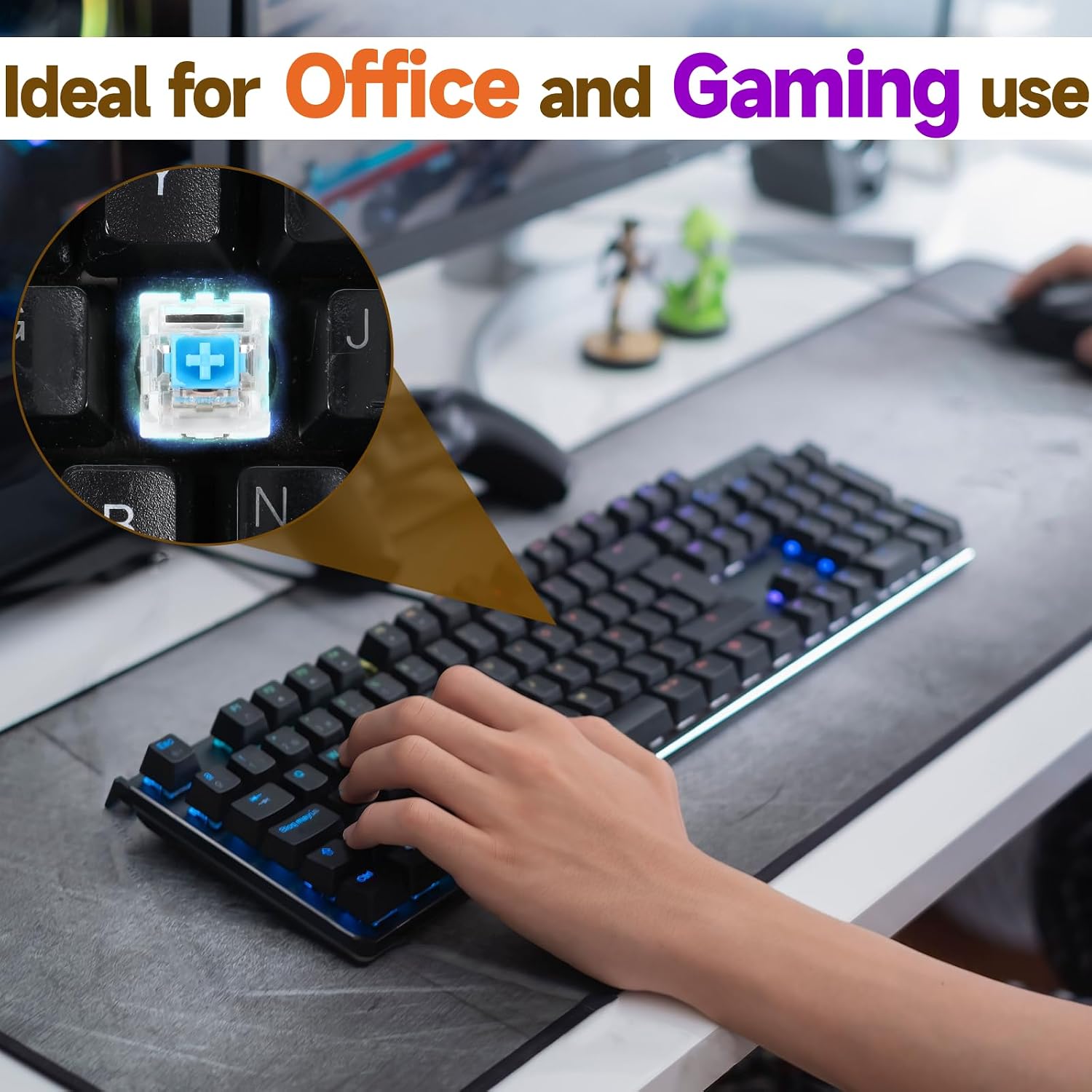 50 PCS Mechanical Keyboard Switches Keyboard Clickers for 3d Prints