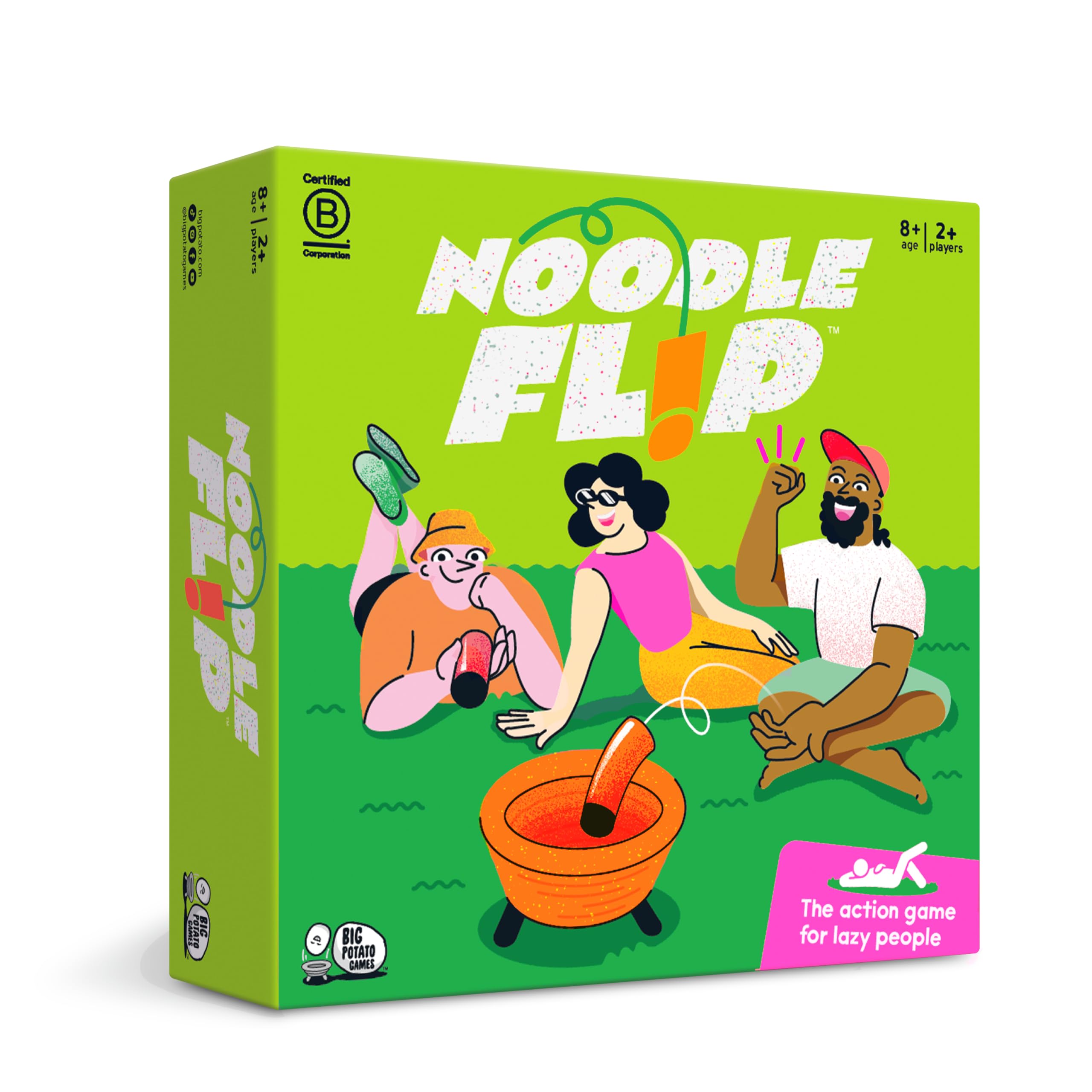 Noodle Flip | The No-Sweat Action Game | Outdoor Summer Game for 2+ Players | Perfect for BBQs, Festivals & Garden Parties | Kids & Adults | Age 8+ | Big Potato