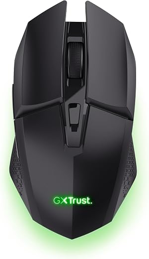 GXTrust Vylax Mouse Gaming Wireless Ricaricabile 800-4800 DPI, Nero