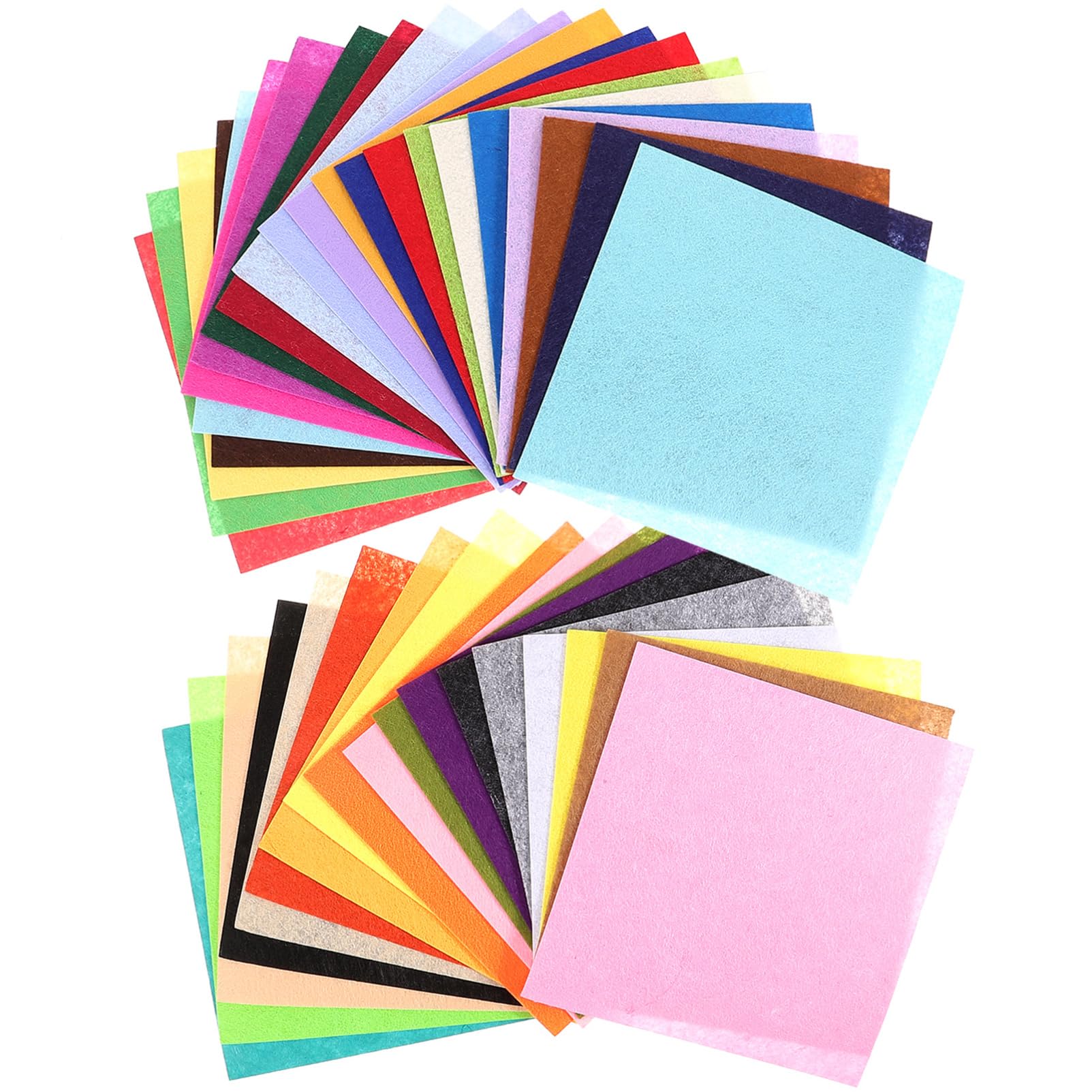 Operitacx 200blätter DIY Filzstoff Bunte Bastelplatten Für Nähprojekte Kreatives Handwerk Patchwork Und Floristik Für Kindergarten Und Bastelunterricht