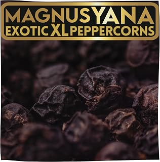Yupanqui Magnus Yana X-Large Gourmet Black Peppercorns - World's Best Organic Whole Peppercorns for Steak, BBQ & Cocktails, 11oz