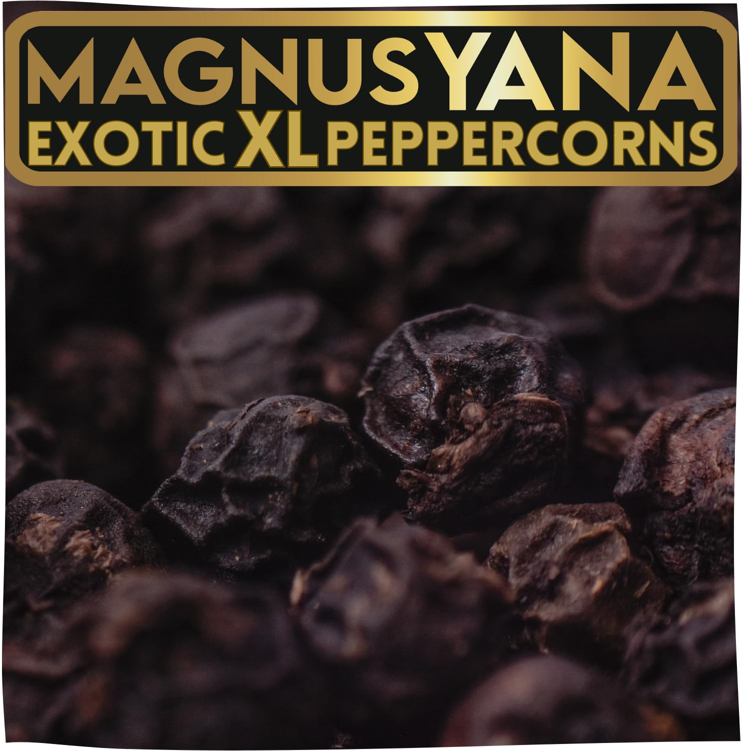 Yupanqui Magnus Yana X-Large Gourmet Black Peppercorns - World's Best Organic Whole Peppercorns for Steak, BBQ & Cocktails, 11oz