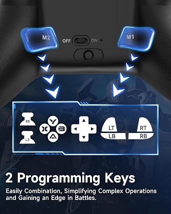 AL-NS2286 RGB Wireless Joystick Wireless Gaming Handle Gaming Handle For PC/Switch/IOS/Android Nintendo Switch Compatible Pc Laptop
