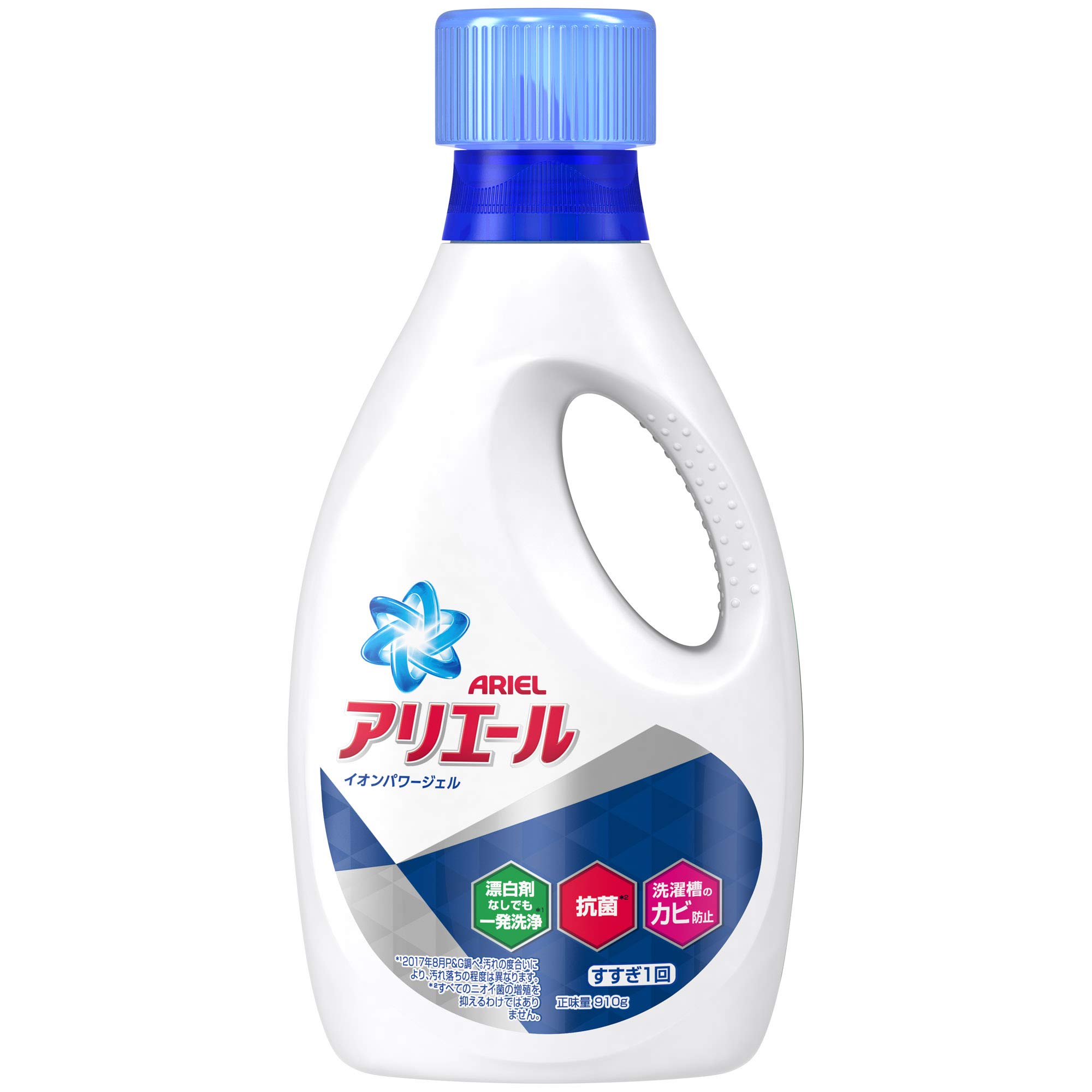 Amazon | 洗濯洗剤 液体 抗菌 アリエール 本体(910g) | アリエール