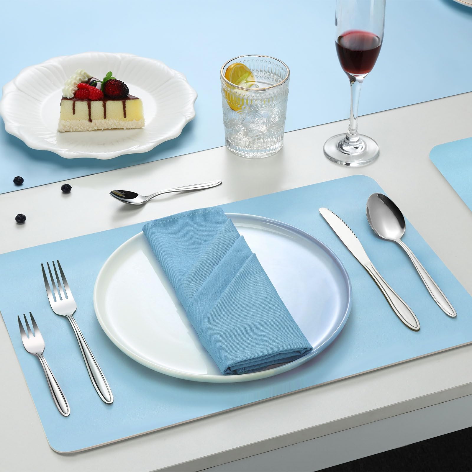 Juego de cubertería de 60 piezas de acero inoxidable para 12 personas, pulido brillante, juego de cubiertos con cuchillo, tenedor, cuchara, apto para lavavajillas