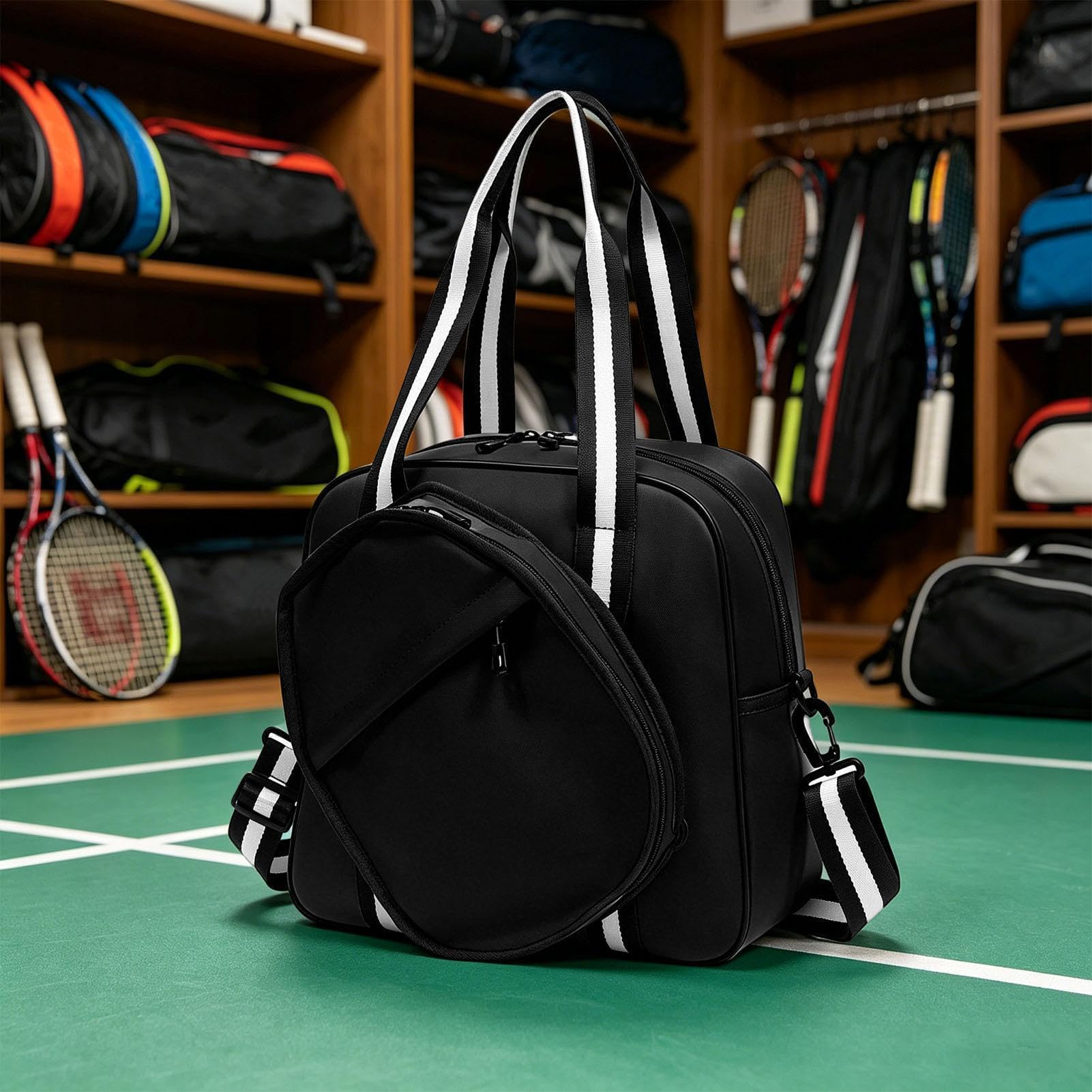Torby Pickleball | Regulowana torba tenisowa - damska torba pickleball, dla mężczyzn kobiet siłownia tenis podróż sport na świeżym powietrzu badminton
