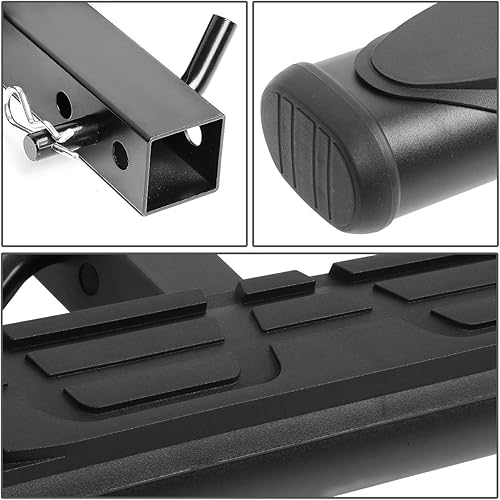 Miniatura 3 de DNA Motoring Barra de escalón de enganche universal para remolque de camiones de 20 pulgadas para receptores de 2", protector de paragolpes trasero