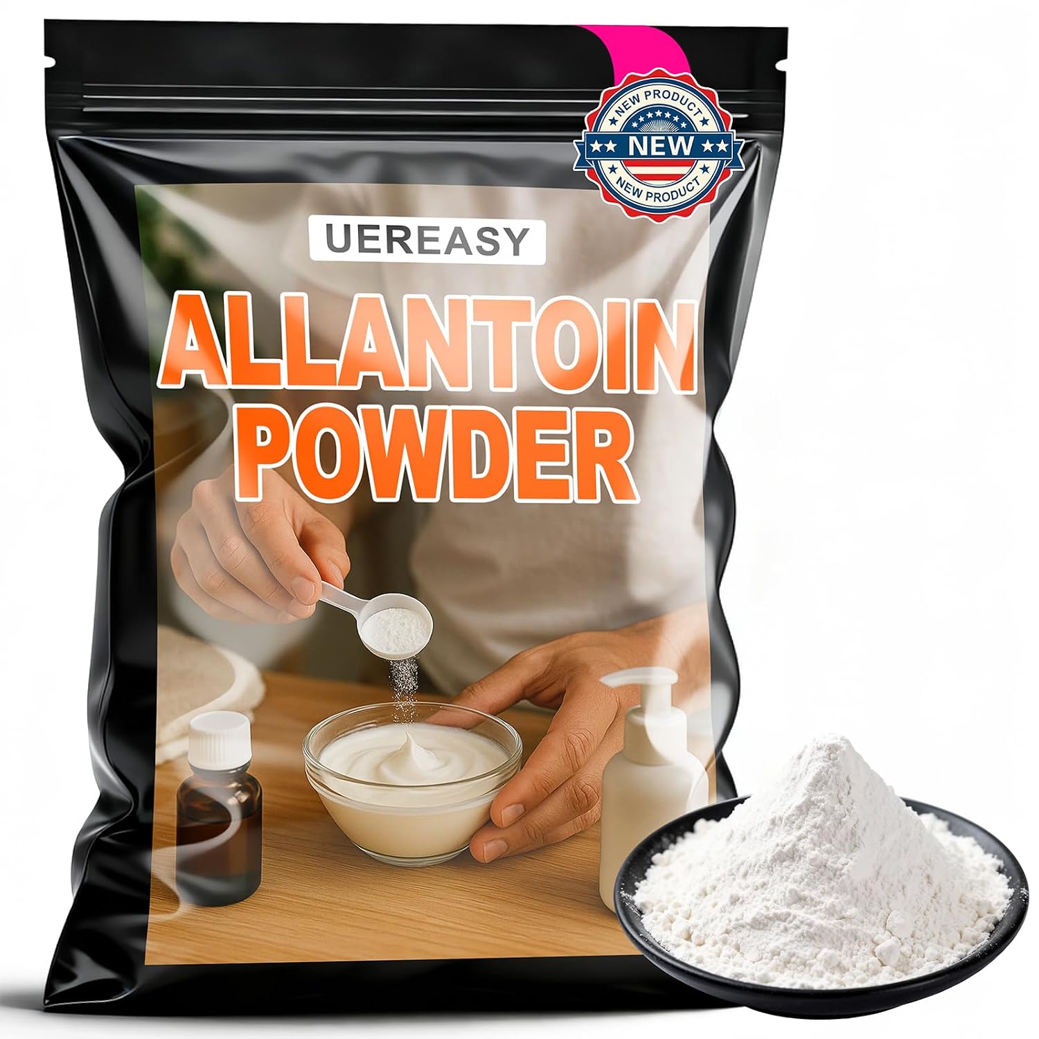 Allantion Powder, Mild & Moisturizing Allantion, 1 Pack, 8 oz Allantion Powder, Mild & Moisturizing Allantion, 1 Pack, 8 oz