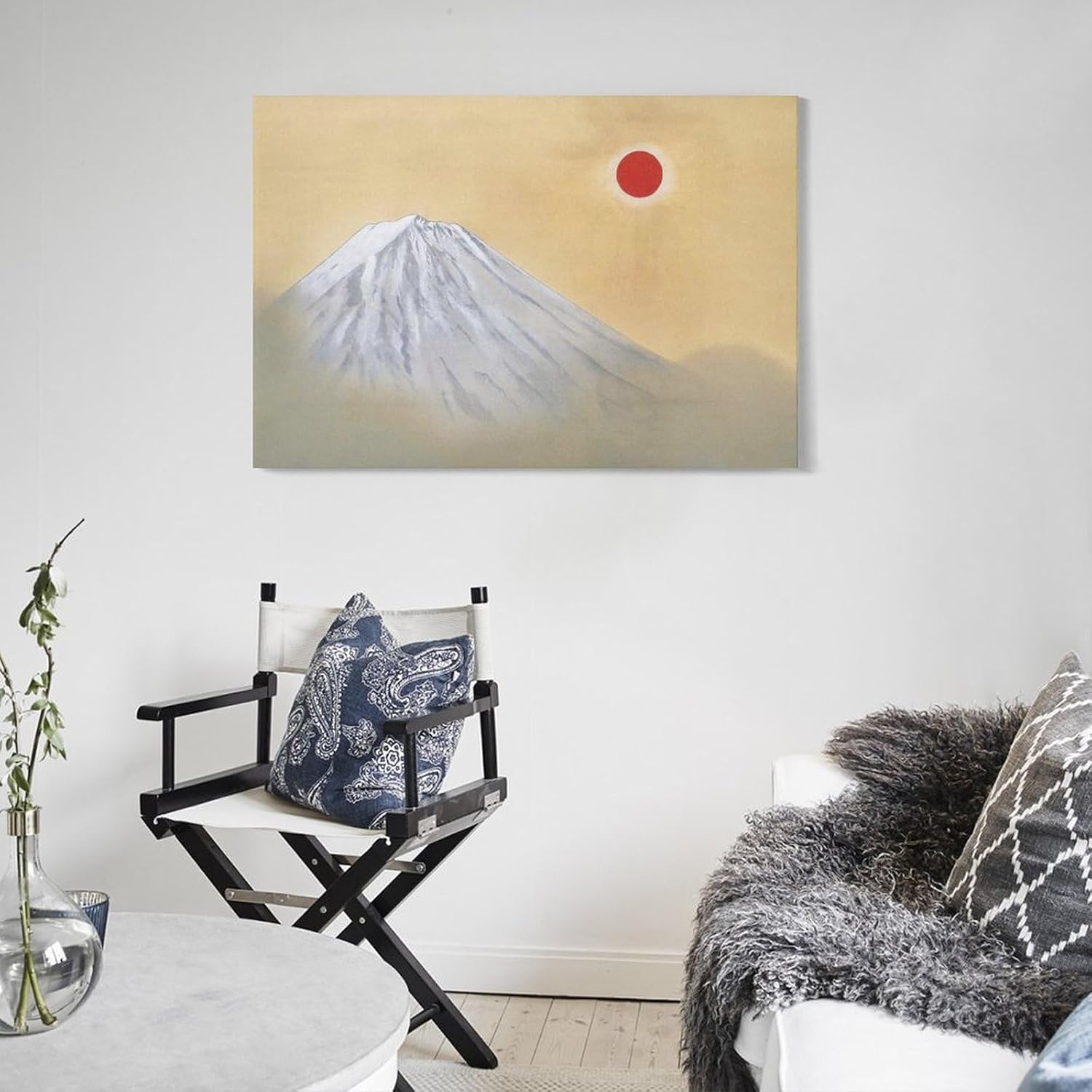 横山大観『乾坤輝』 ポスター パネル キャンバスウォールアート現代 印刷 版画 壁の絵 部屋飾り20x30inch(50x75cm)