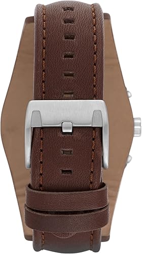 Miniatura 10 de Fossil Reloj de cuarzo Coachman de acero inoxidable y cuero casual para hombre Casual
