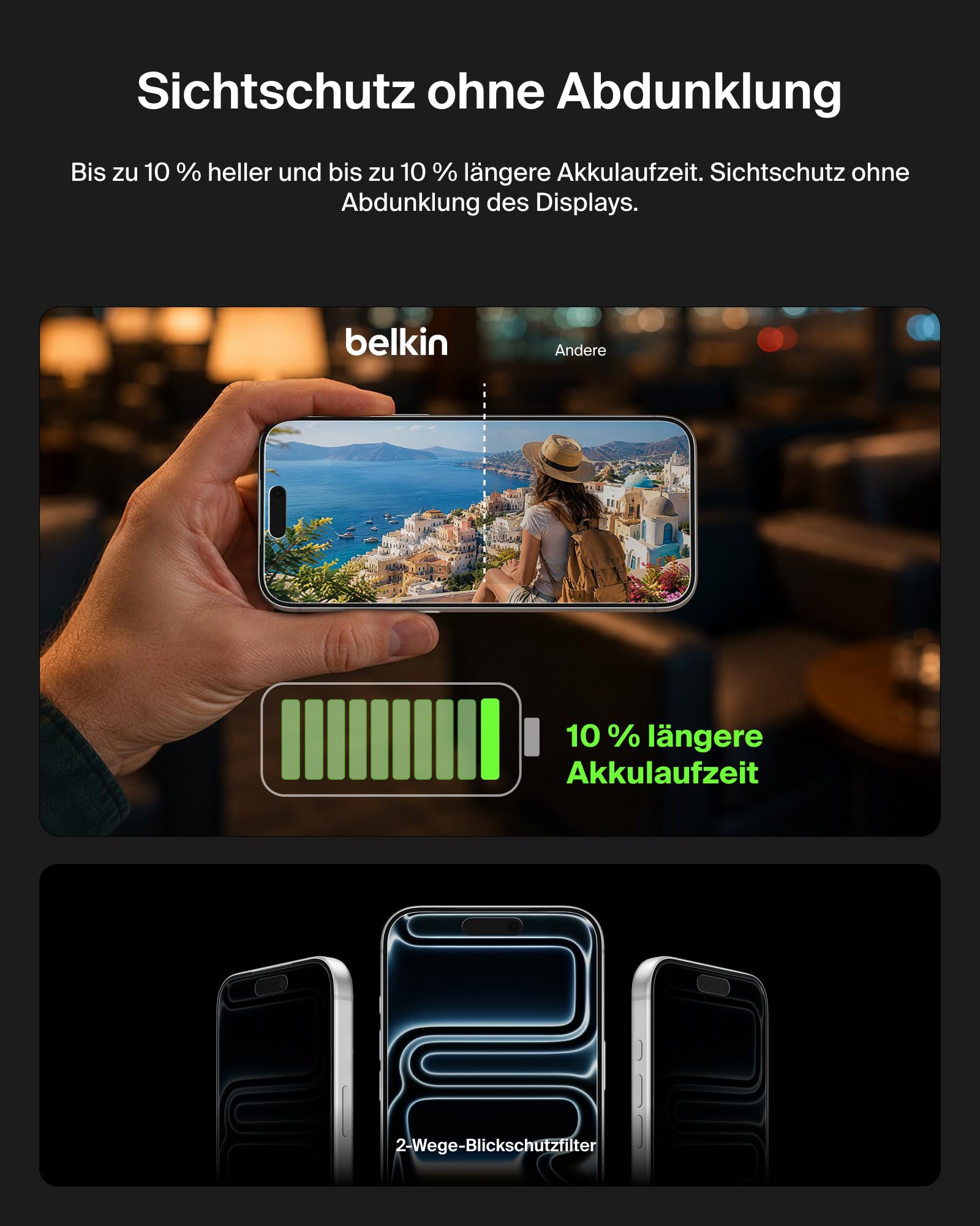 Belkin Titan SmartShield Pro Helle Schutzfolie für iPhone 18 Pro
