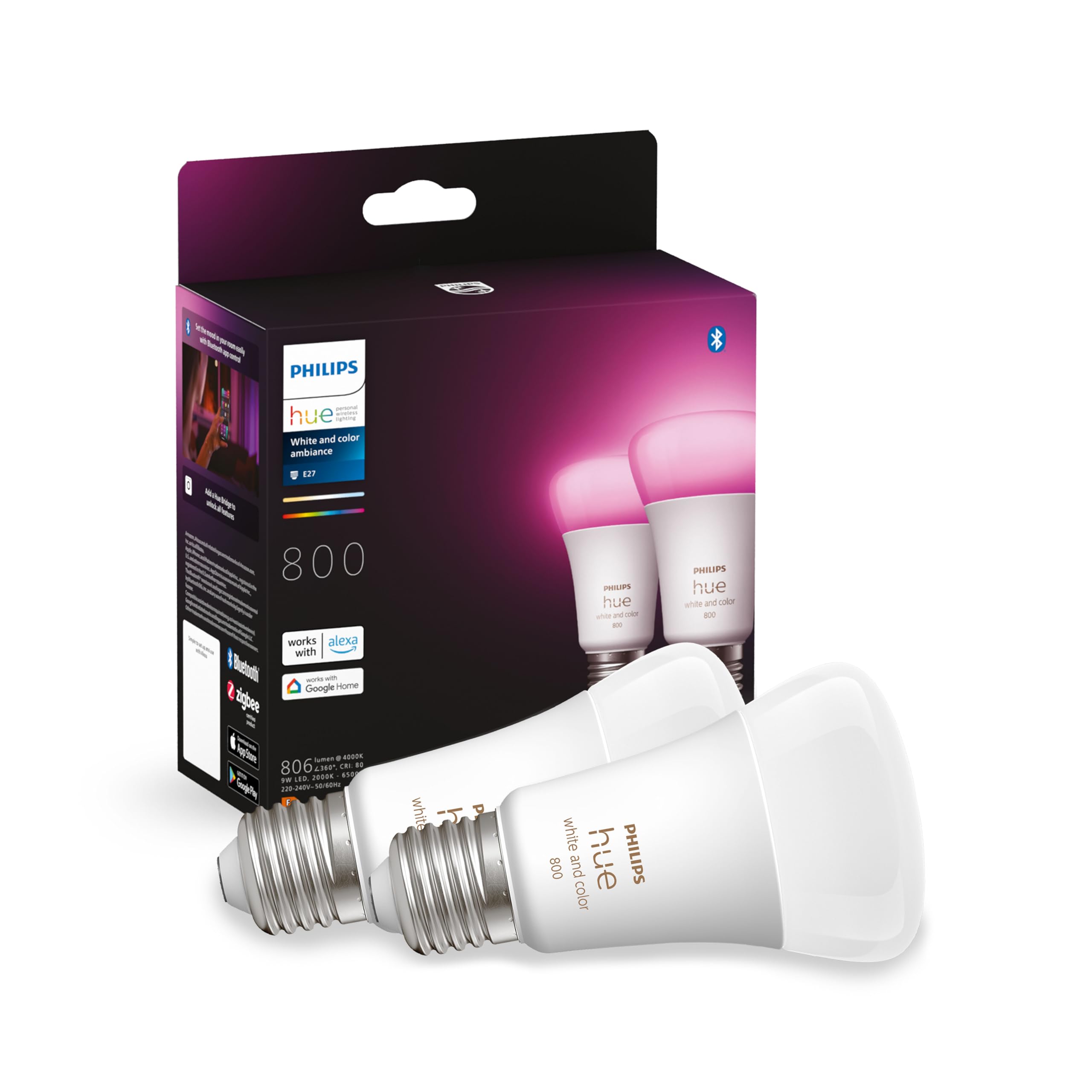 PHILIPS HUE Filament standaardlamp A60 E27 WA - Smart Gear Compare