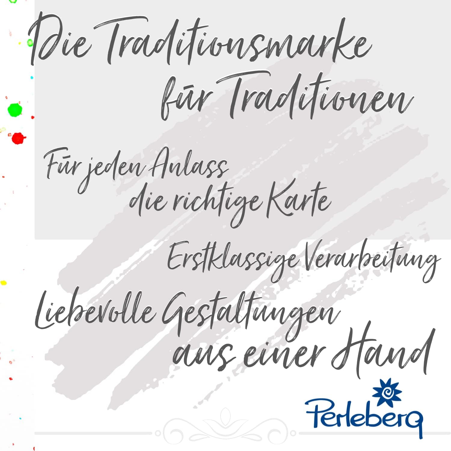 General Midi Greeting Card from the Midi Card Collection - High-Quality Card in Premium Quality Including Envelope - Stylish Greeting Cards Schön dass es dich gibt 6.5 x 8 cm