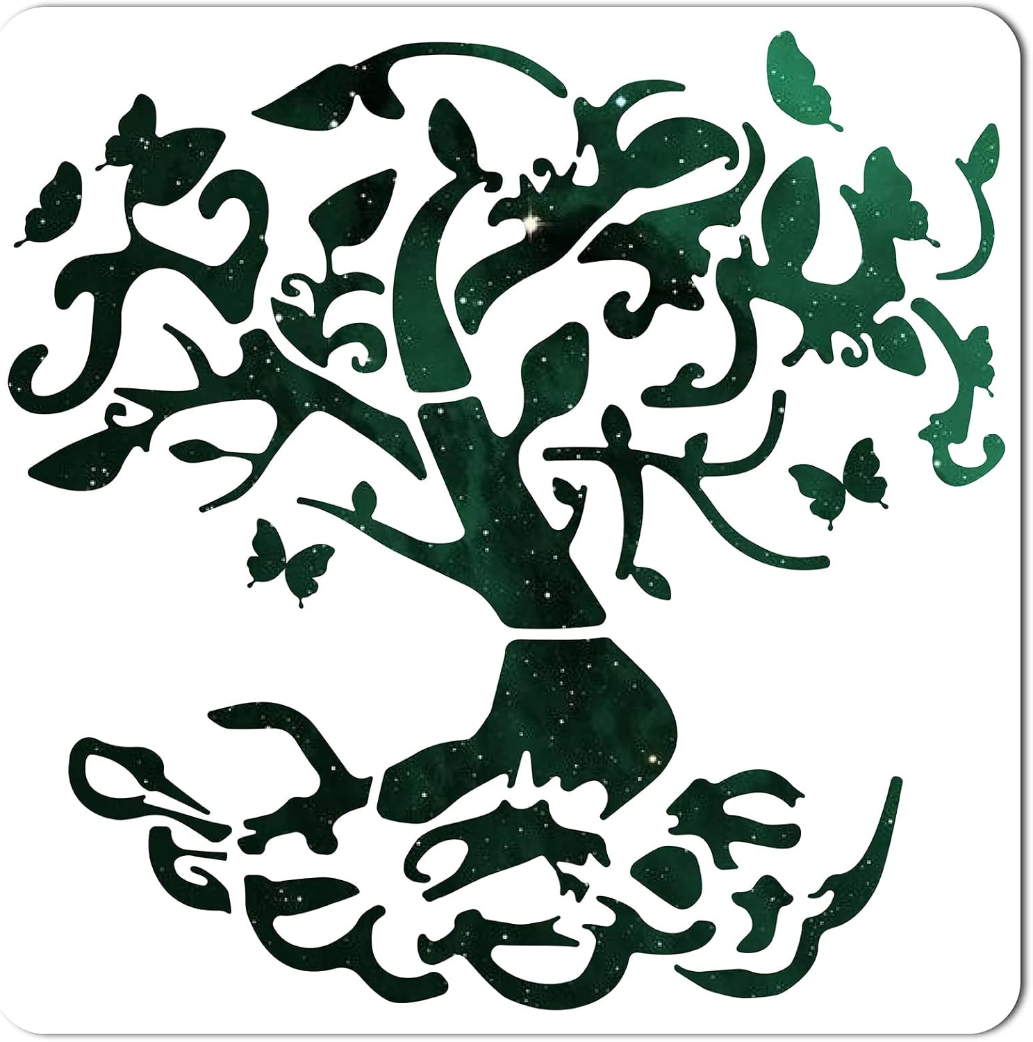 GORGECRAFT Tree of Life Pattern Stencil Butterfly Template 12×12 Inch ...