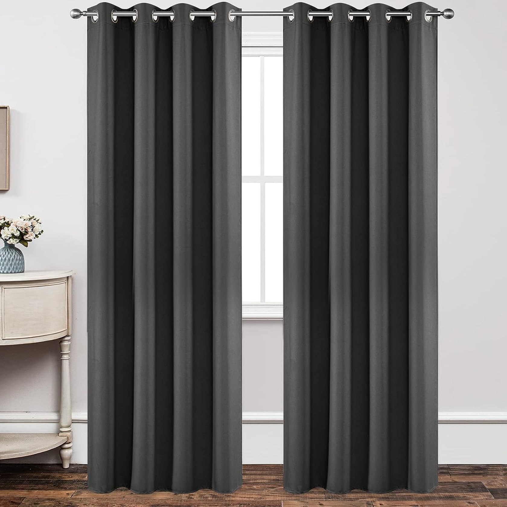 Rideau isolant anti froid opaque et infroissable pour salon 90 x 110 cm