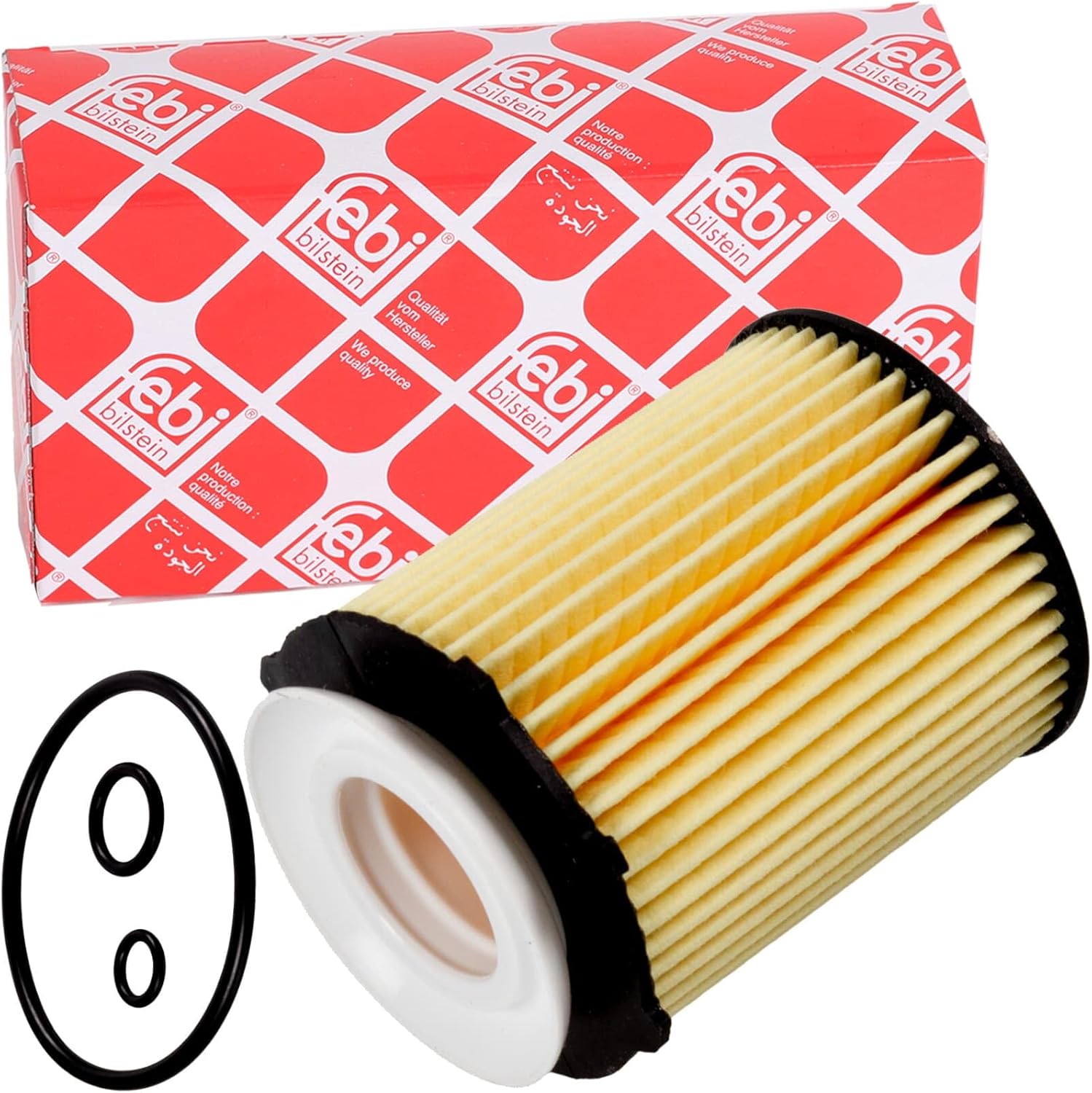 febi bilstein 101653 Oil Filter with seal rings, 1 unit