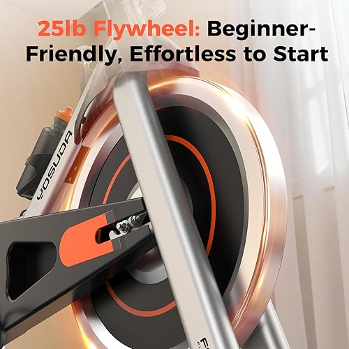 Miniatura 2 de YOSUDA Exercise Bike, Brake Pad Stationary Bike for Home with Exclusive App, Magnetic Indoor Cycling Bike with 300 lb Weight Capacity, Low Noise