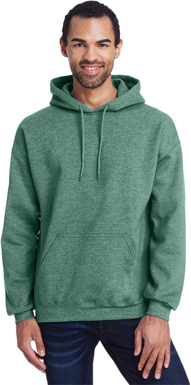 Gildan G185 Adult Heavy Blend 8 oz., 50/50 Hood X-Large Hth Sp Drk Green