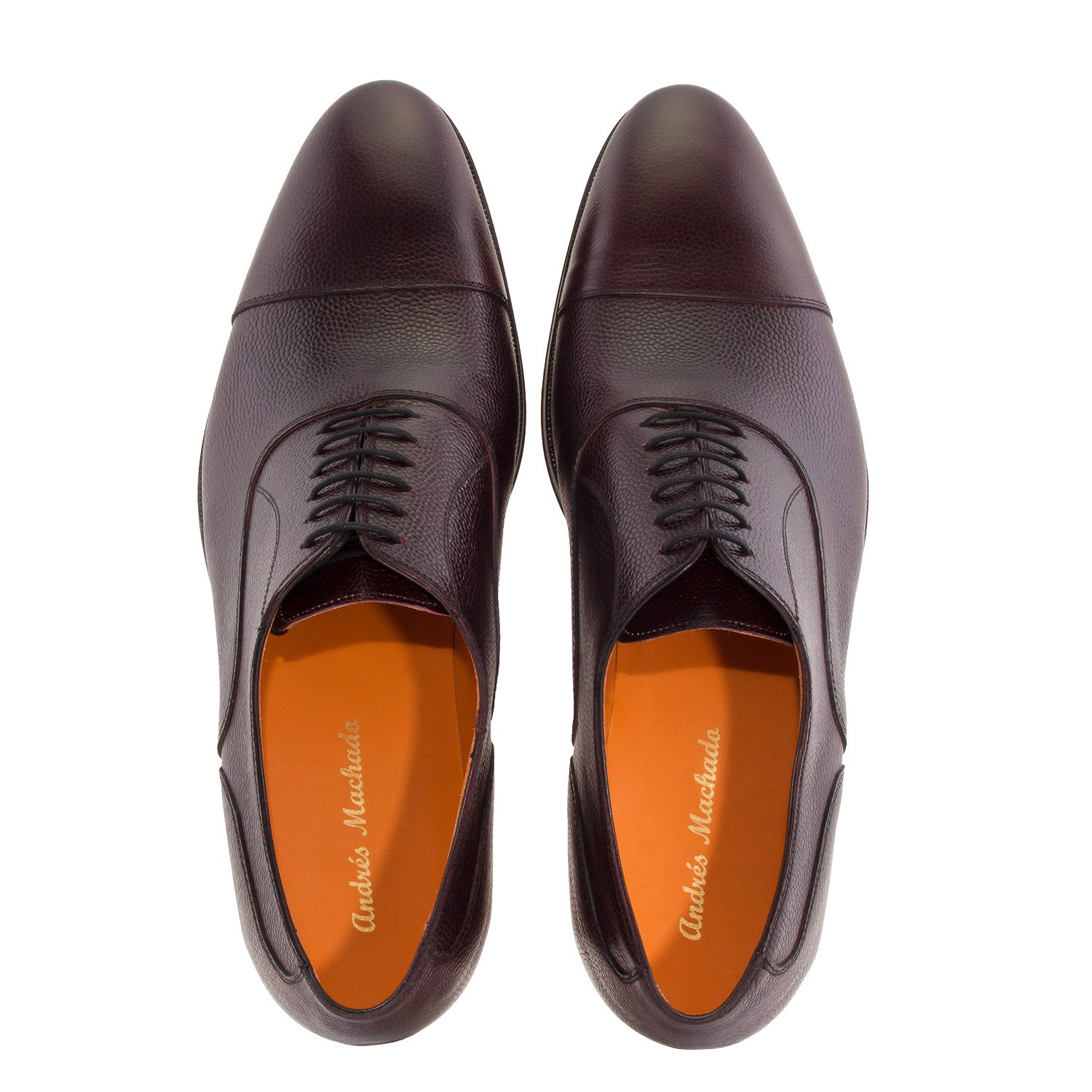 Andrés Machado - Elegante Zapato de Hombre Fabricado en Piel Derby - Zapatos de Traje para Hombre/para Negocios y Uso Diario - Tallas Especiales