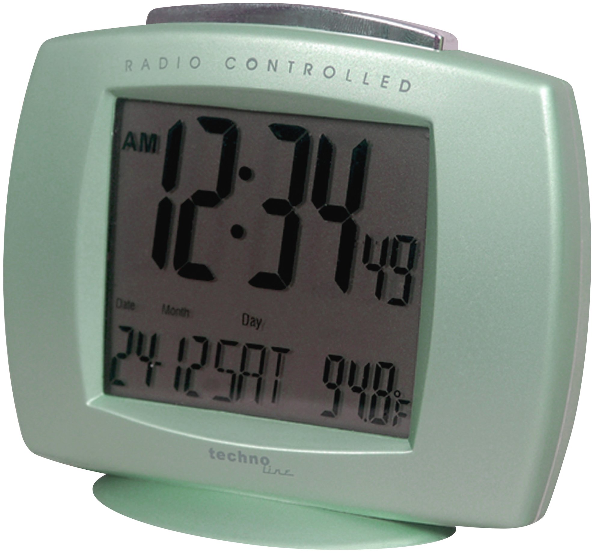 TECHNOLINE WT 189 Radio Controlled Clock, Plastic, Green