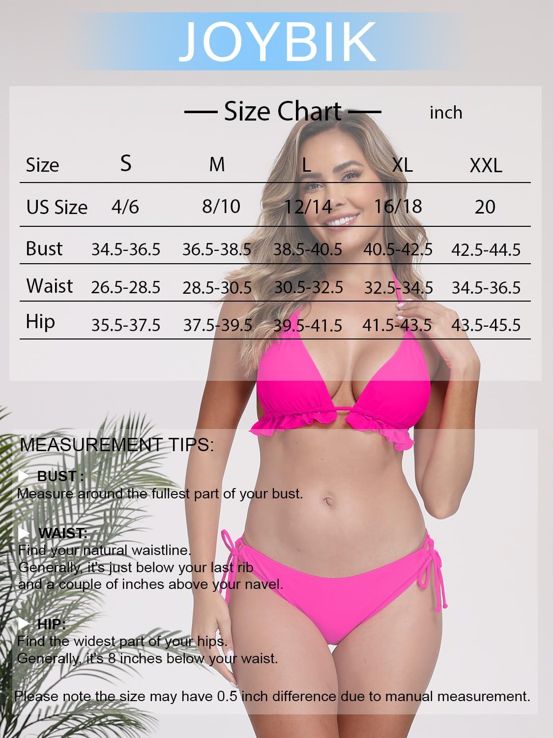 Women's Two Piece Sexy Bikini Swimsuit Triangle Halter Top with Tie Side Bottom String Bikini Sets - Image 6