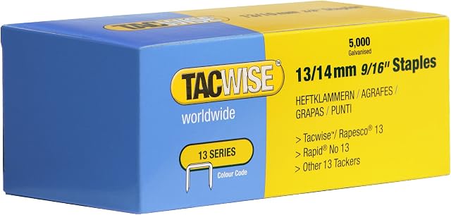 Tacwise 13/14mm Staples for Staple Gun (Pack of 5000)