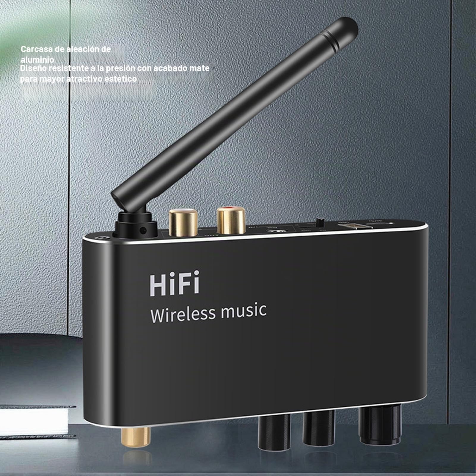 SENECESLI Convertidor de Audio Digital a Analógico con Transmisor Receptor Bluetooth 5.1 DAC Adaptador de Audio Coaxial Digital óptico a de 3,5 Mm para Altavoces Estéreo Audio en el
