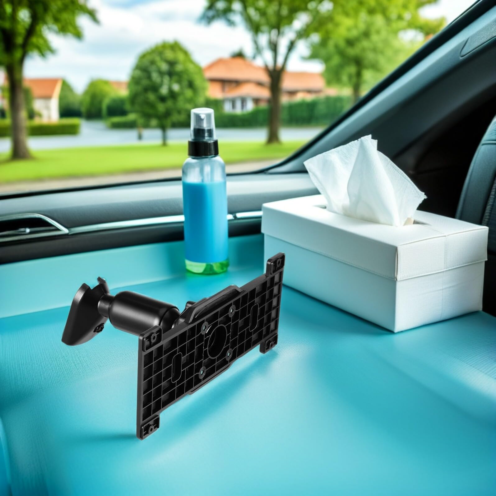 Support de Fixation Réglage Rapide sur Rétroviseur pour Caméra Embarquée en Alliage d'Aluminium et ABS et Durabilité Renforcée pour Voiture