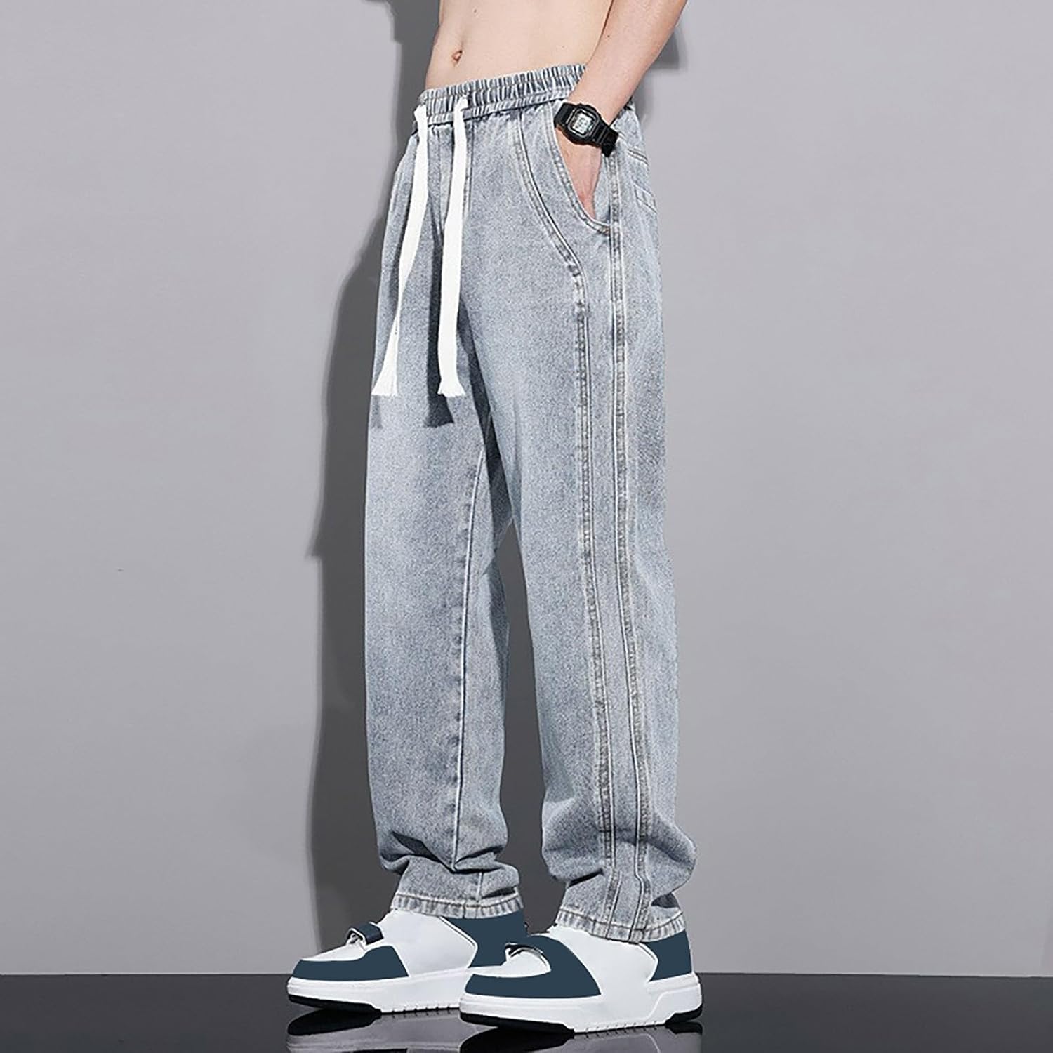 Pantalon Cargo Homme élastique Pantalon De Jogging Baggy En Coton Pantalon Cargo Homme élastique Pantalon De Jogging Baggy En Coton