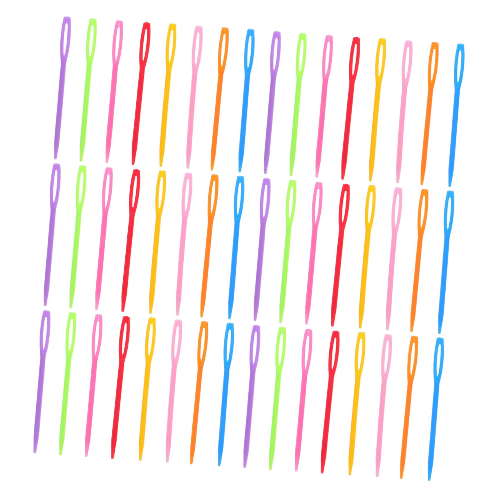 Gatuida 2000 Piezas Agujas de Coser de Plástico de Agujas de Hilo de Ojo Grande para Manualidades para Tejer Hilo Herramienta de Costura Grandes
