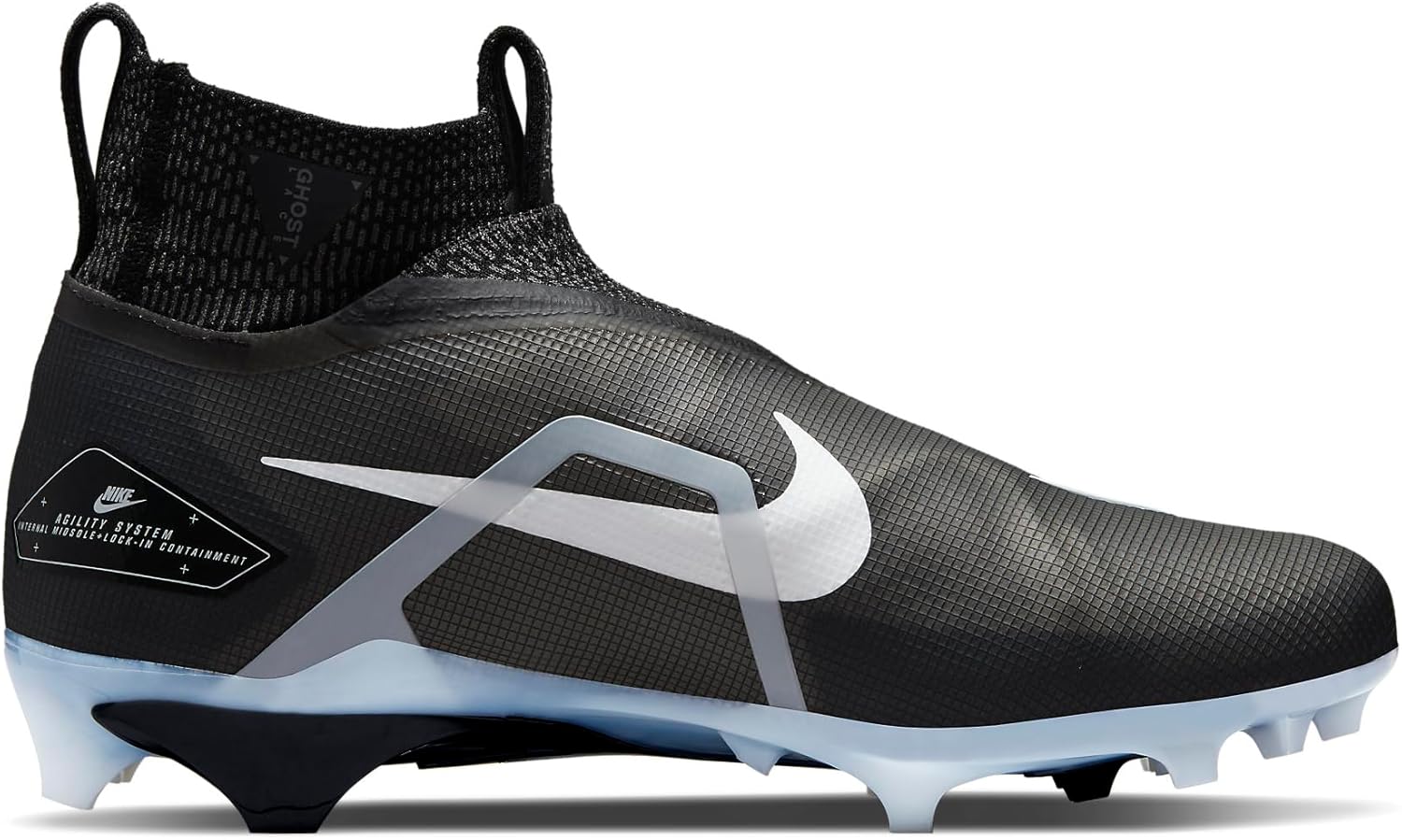 Nike Alpha Menace Elite 3 White/Particle Grey/Opti Yellow/Black Mens Football Cleat.