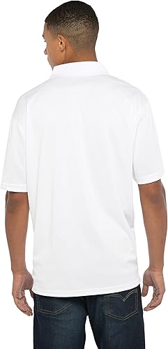 Miniatura 2 de Vantage Apparel Polo Icon blanco de primera calidad para hombre que absorbe la humedad