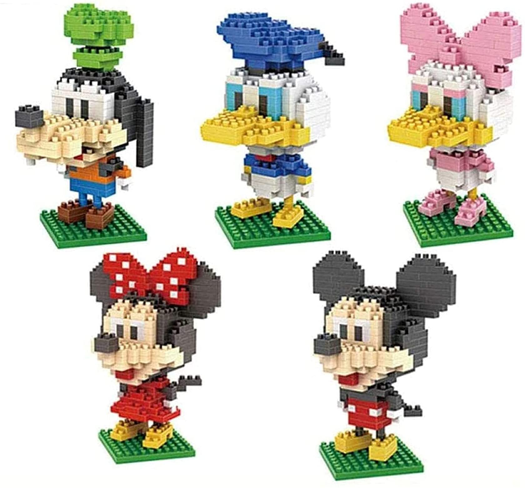 RSVTDisney Figures Building Blocks Minnie Micro Brick Toys (5Pcs)