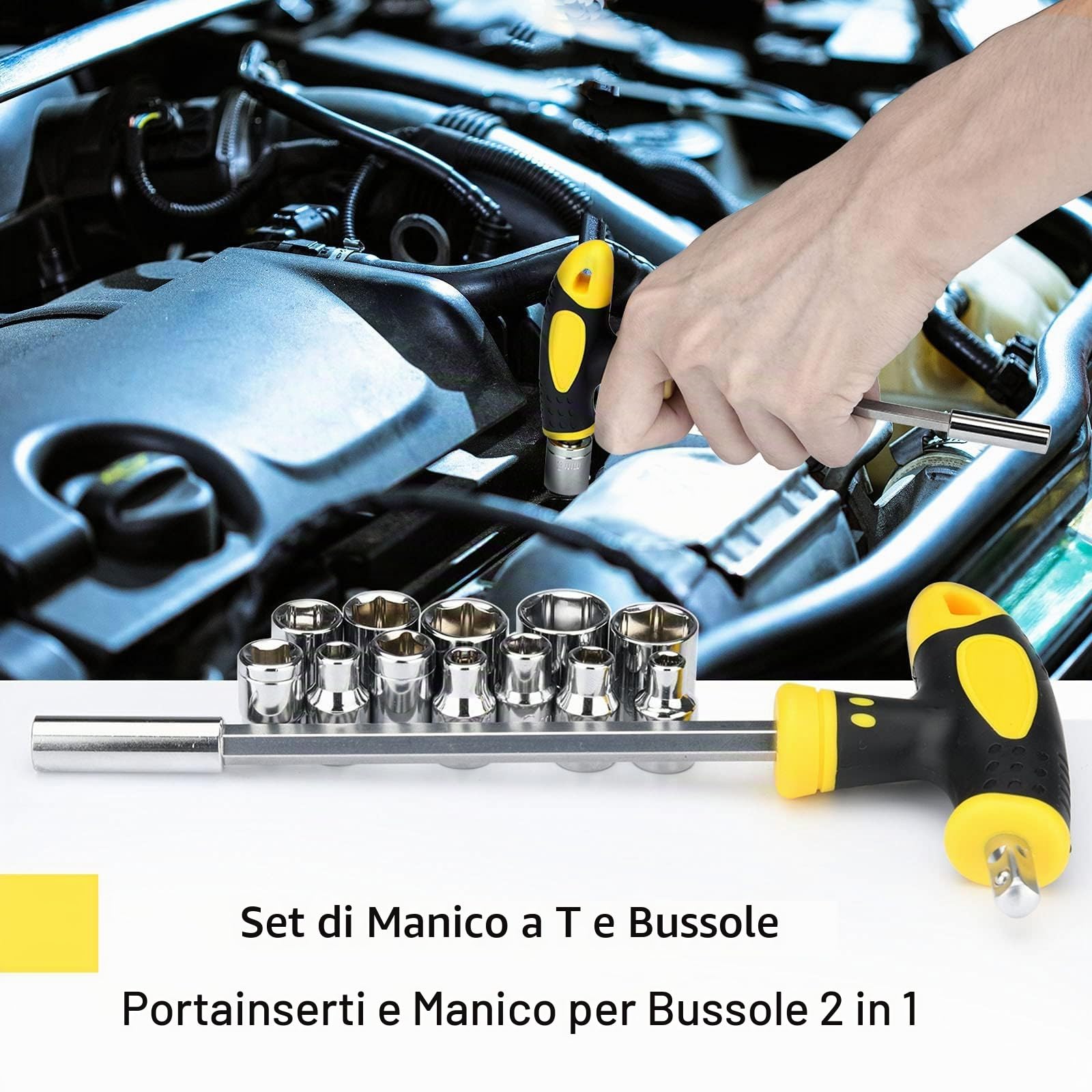 DOWELL Set di attrezzi da 185 pezzi, kit di attrezzi generici per la casa, kit di utensili manuali con cassetta degli attrezzi per riparazioni domestiche