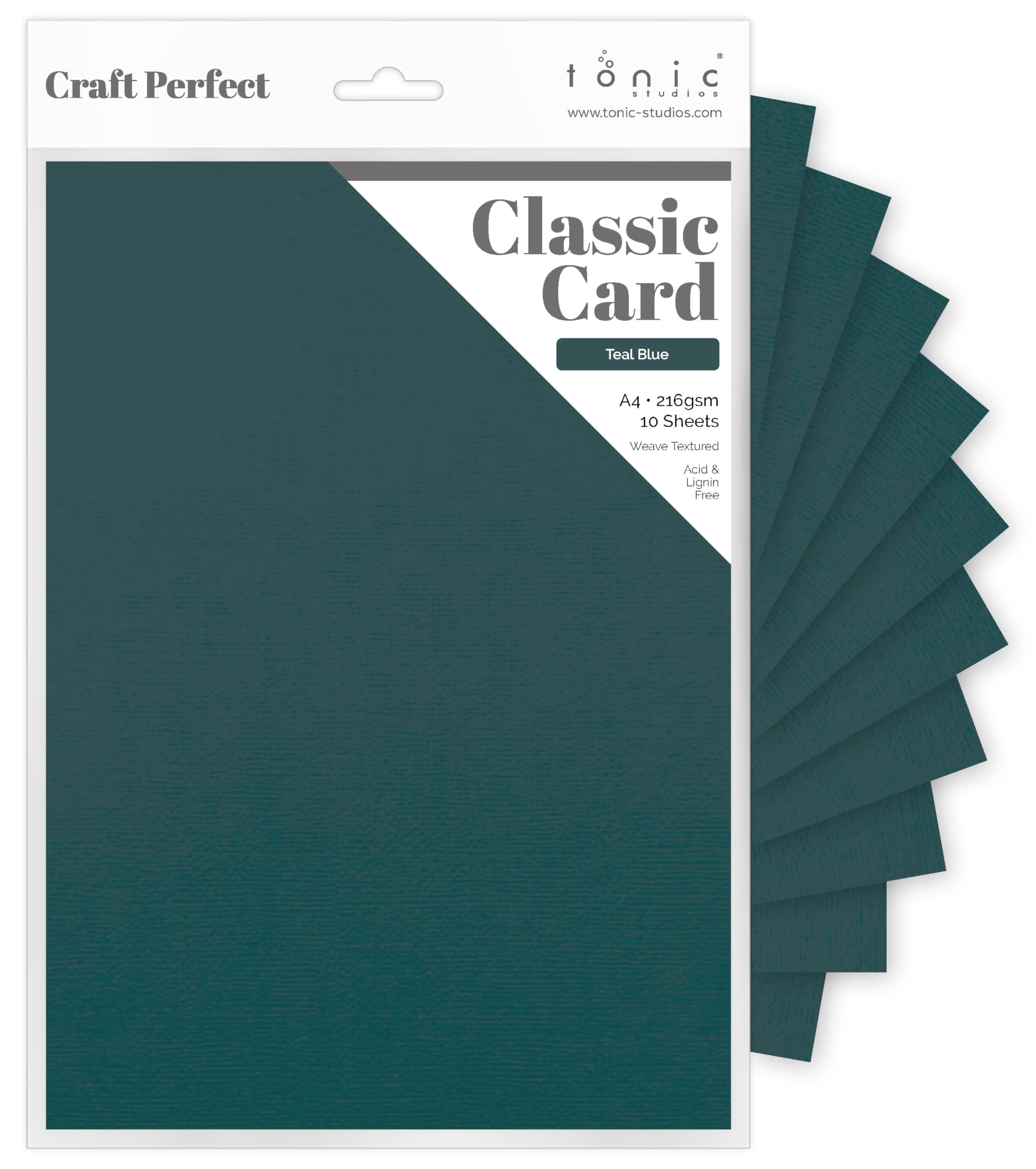Craft Perfect Card A4, Teal Blue