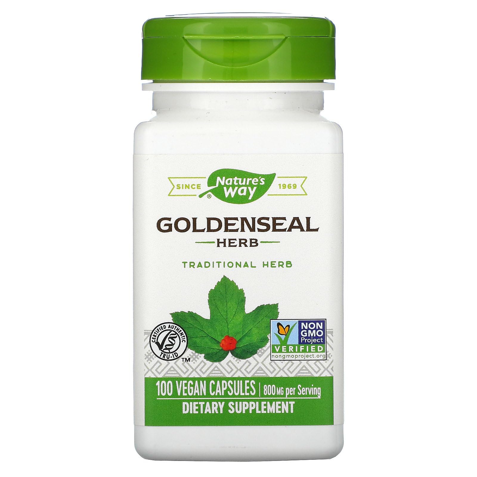 Nature's Way Goldenseal Herb Capsules, 400 mg, 100-Count