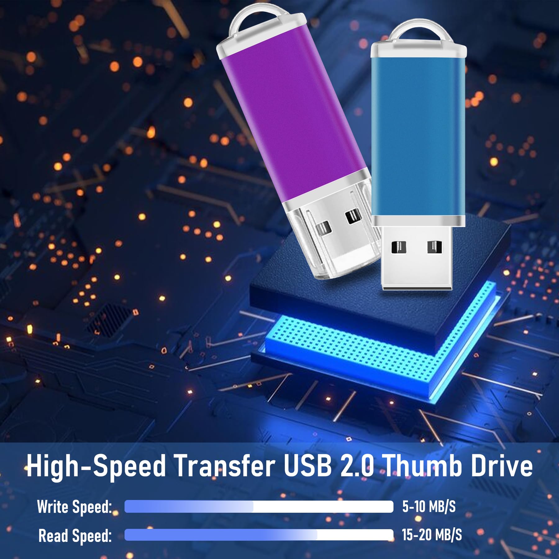 Amazon.com: 8GB USB Flash Drive 20 Pack Nicepicten FAT32 USB Thumb
